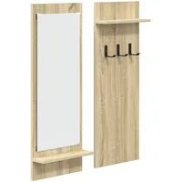 VidaXL Garderobenständer Wandmontiert Sonoma Eiche 70 x 10 x