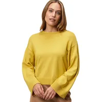 Zero Pullover mit Trompetenärmeln 34, Oil Yellow | 34