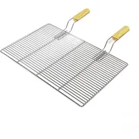 Wiltec Grillrost 67 x 40 cm Edelstahl weiß