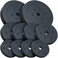 ScSPORTS ScSPORTS® Hantelscheiben Set 30 kg 30/31mm Kunststoff Gewichtsscheiben