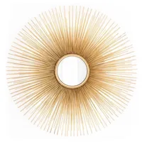 Casa Padrino Luxus Wand Spiegel Sonne Gold - Convexer