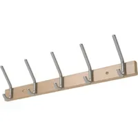 OEM Wandgarderobe Holzprofil Buche 7 Hut-/7 Mantelhaken 1000 mm