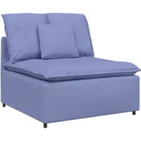 VidaXL Modulares Sofa Mittelmodul Mit Kissen Jeansblau 100 Cm