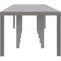 VidaXL Gartentisch 350 x 100 x 73 cm Hellgrau
