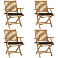 VidaXL Gartenstuhl 41 x 41 x 88 cm schwarz