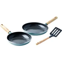GreenPan Mayflower Pfanne + Kochtopf, Blau