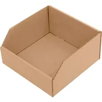 TransPak Regalkasten L200xB200xH100mm braun 1-wellige Pappe