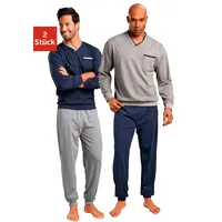 LE JOGGER le jogger® Pyjama, (Packung, 4 tlg., 2