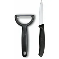 Victorinox Swiss Classic Gemüsemesser Set 2-tlg. Schwarz