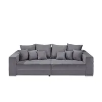 Uno Bigsofa aus Cordstoff Ricardo ¦ grau ¦ Maße