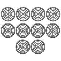 SO-Tech 10 Stück Lüftungsrosette Ø48 mm aus Kunststoff Zum