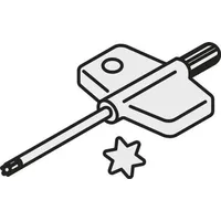 Pramet Torx-Schlüssel ISO FLAG T08P Bruttogewicht 4g