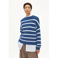 ARMEDANGELS Damen Merinaa Stripes Pullover (Größe M, blau)