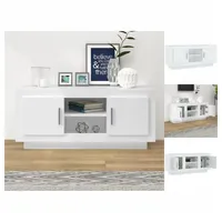 VidaXL TV-Schrank Weiß 102x35x45 cm Holzwerkstoff