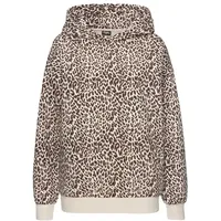 Buffalo Kapuzenpullover Leo-Optik Beige 32/34