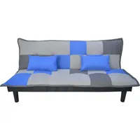 Hti-Living HTI-Living, Sofa, Couch Karo mit Schlaffunktion Blau