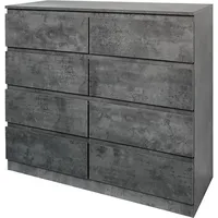 Hti-Living Kommode 8 Schubladen Thekla Beton