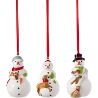 Villeroy & Boch Nostalgic Ornaments Ornamente Schneemänner 3tlg.