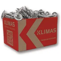 Klimas Tellerkopfschraube 6x80 Tellerkopf hell verz.TX30 KLIMAS