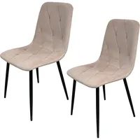 Hti-Living HTI-Living, Stühle, Stuhl Mesa Eco 2er-Set Velvet Rosa