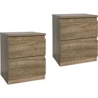 Hti-Living Nachtkommode 2er Set Sonoma 2er-Set