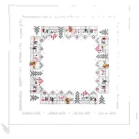 Rico Design Stickpackung Gezählter Kreuzstich, Decke Weihnachtsmarkt