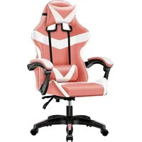 Hti-Living Gaming Stuhl Kunstleder Pink