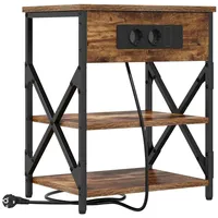 VidaXL Nachtschrank mit Ladestation 41 x 31 x 51