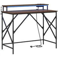 VidaXL Schreibtisch Braune Eiche 100 x 50 x 86.5