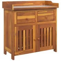 VidaXL Garten-Schrank mit Schubladen mit Tür Braun 78 x
