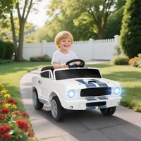Aiyaplay Kinder Elektroauto Ford Shelby GT 350 12V weiß