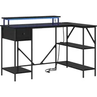 VidaXL Schreibtisch Schwarze Eiche