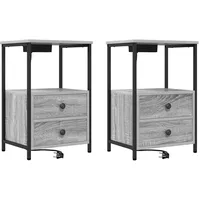 VidaXL Nachtschrank 2 pcs 40 x 31 x 60