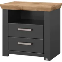 Set One by Musterring Nachtkommode "York Schlafen", grau (grau