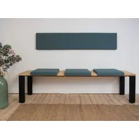 Lycce XXL Wandkissen Wandpolster, Polsterstoff, 150cm taupe oder blau