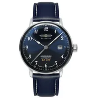 Zeppelin 8056-3 Automatik-Herrenuhr Hindenburg LZ129 Dunkelblau
