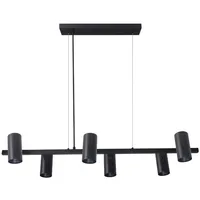 Enovalite ELED 6-flg. 60 cm schwarz Aluminium