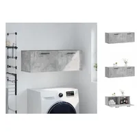 VidaXL Wandschrank Betongrau 100x36,5x35 cm Holzwerkstoff