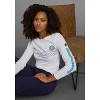 KangaROOS Langarmshirt KANGAROOS, Damen, Gr. 36/38, bunt (weiß, bedruckt,