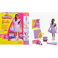 Hasbro Play-Doh Barbie Fashionista Knete mit Puppe Rüschen