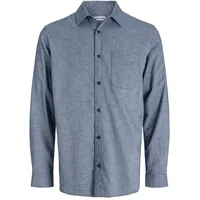 JACK & JONES Herren Freizeit Hemd JJECLASSIC MELANGE SHIRT