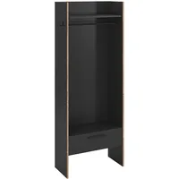 Xonox.home Bueno Garderobenschrank 70x189x37 cm grau