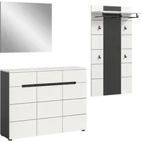 Xonox.home Canu Garderobenschrank 215x190x37 grau, weiß