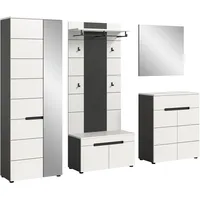 Xonox Garderobenkombination ¦ grau ¦ Maße (cm): B: 255