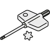 Pramet Torx-Schlüssel ISO FLAG T15P/3,5 Bruttogewicht 11g PRAMET