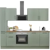 BASIC by Balculina Küchenzeile BASIC 250 cm grün