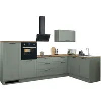BASIC by Balculina Winkelküche Marsi L-Form 320 cm grün