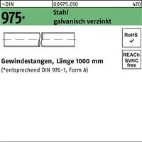 Industrial Quality Supplies DIN 975 Gewindestange VG M6x1000 Stahl