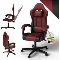 Juskys HyperSeat Kunstleder Bordeaux