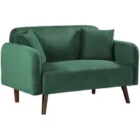 [en.casa] Couch Cord 2-Sitzer Grün